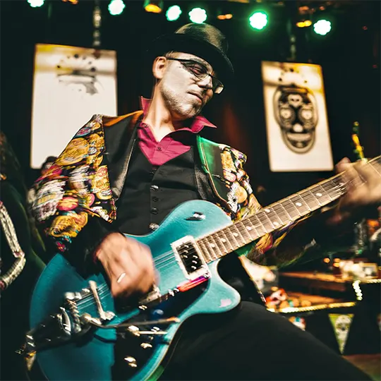 René Tuschinski beim Day of the dead Rockstars